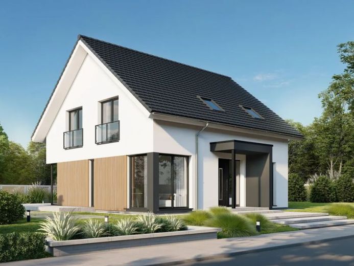 Schönes Einfamilienhaus in KFW 40 Bauweise mit Grundstück – Foto 1
