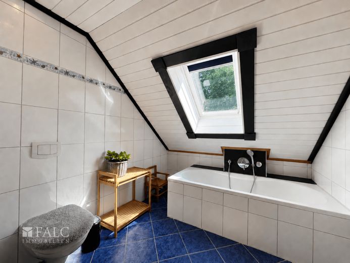 Appelhülsen-Skandinavischer Flair trifft moderne Energietechnik - Blockhaus mit besonderem Charakter – Badezimmer