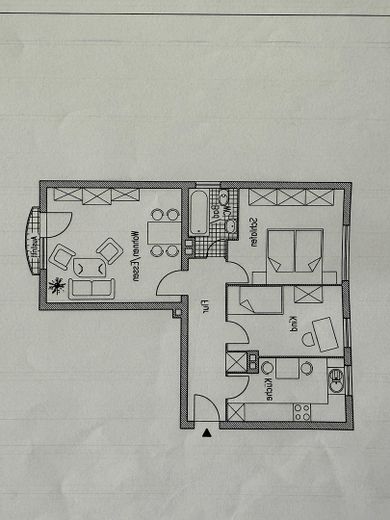Grundriss der Wohnung