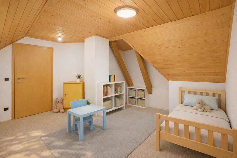 Kinderzimmer im Dachgeschoß
