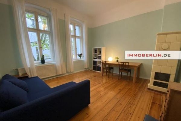 IMMOBERLIN.DE - Charmante Altbauwohnung in ruhiger Lage und renoviertem Zustand