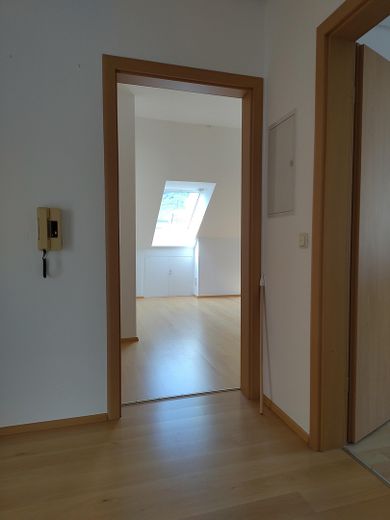 Blick ins Schlafzimmer