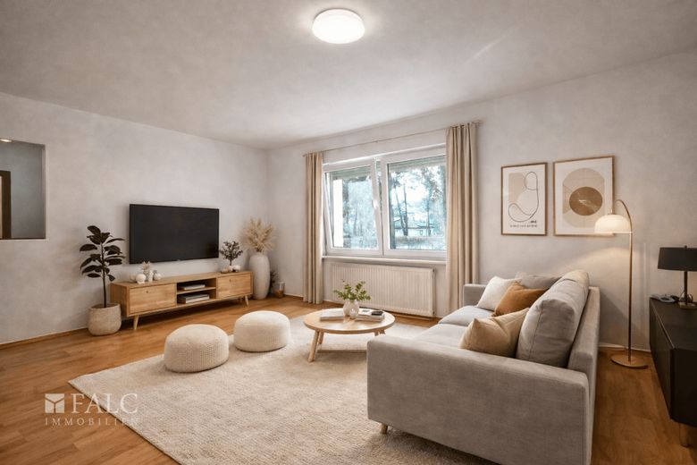 **Ein Ort zum Verlieben**FALC IMMOBILIEN – Wohnzimmer Bsp.