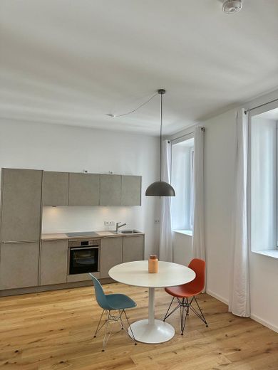 Dining area and kitchen