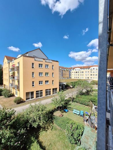 شقة رائعة من غرفتين في مجمع سكني مُعتنى به جيدًا – Blick vom Balkon 