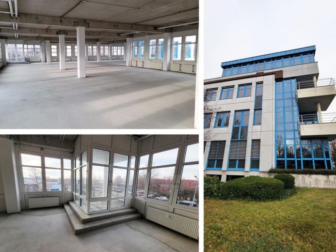 Production/warehouse & office space in the industrial park Wiedemar, balcony, freight elevator possible. – Foto 1