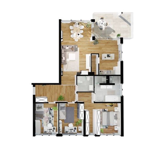 EngelsGarten II. Bauabschnitt – Grundriss 3. Etage