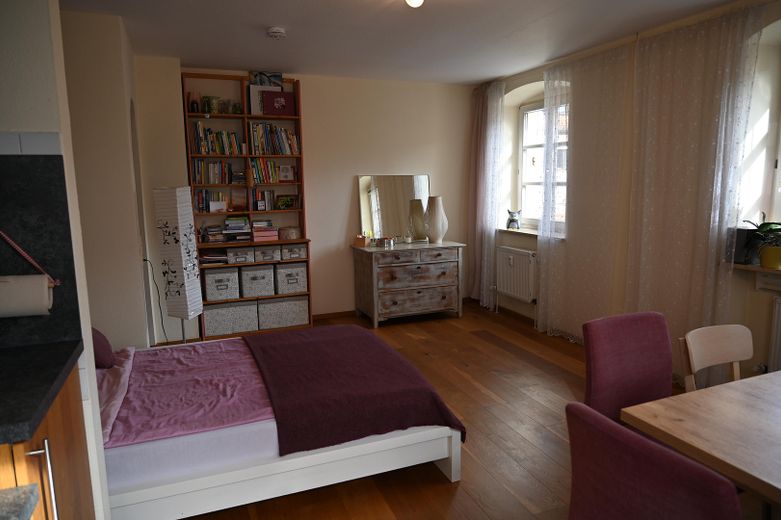 Apartamento de 1 habitación entre Altenburg y la catedral de Bamberg (disponible para entrar a vivir) – Wohn-Essbereich