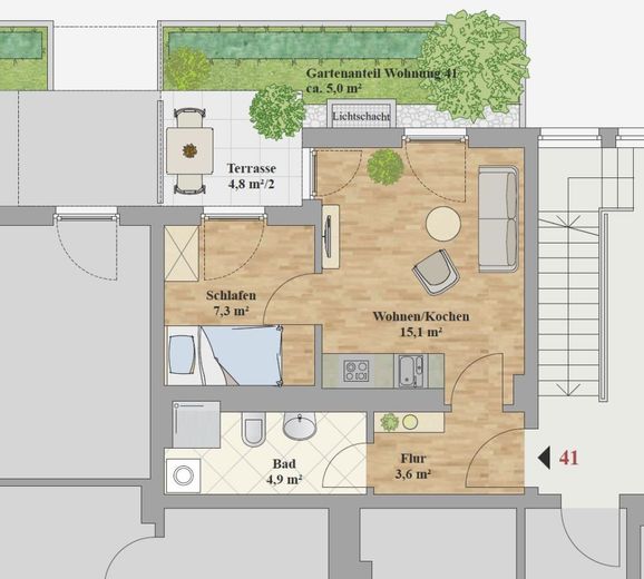 ERSTBEZUG - 1,5-ZIMMER WOHNUNG – Grundriss_WE_41