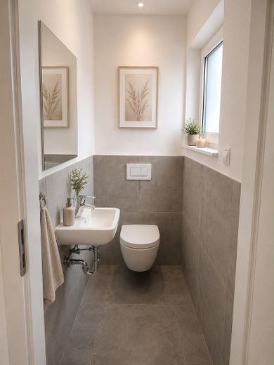 Moderna porzione di bifamiliare di alta qualità con giardino a Sinzig-Franken – Gäste - WC