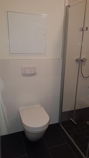 Schöne 2 Zimmer-EG Neubauwohnung barrierefrei in Hamburg Rahlstedt – Badezimmer