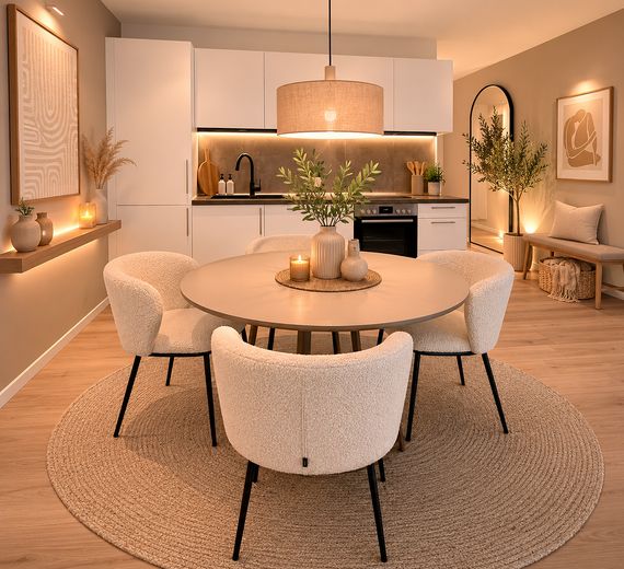 Hochwertige 2-Zimmer Wohnung im Neubau! **mit Möbelgutschein** – Wohnküche