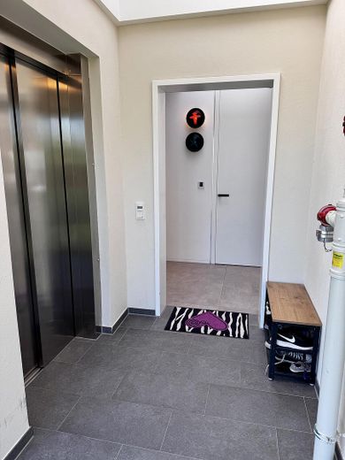 Penthouse met sauna, open haard, SmartHome, 2 TG-plaatsen direct bij het St. Franziskus-hospital – Treppenhaus