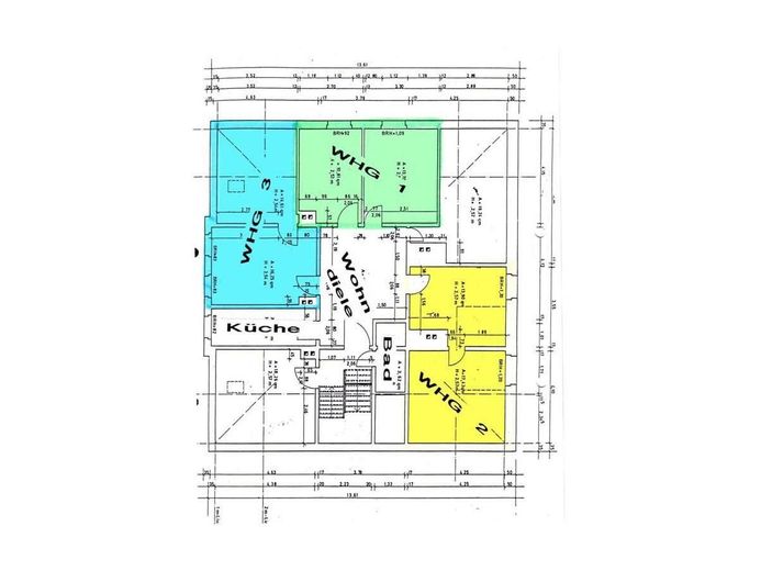 2-Zimmer in 3er WG, direkt neben der FH, Dachgeschoss, Zimmer Nr. 1 – Fürstenberger Straße 2 DG, Grundriss