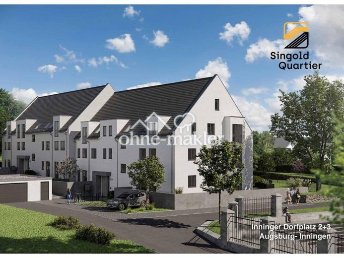 PROVISIONSFREI - Traumhafte Galerie-Wohnung im Erstbezug am Dorfplatz von Augsburg-Inningen – Foto 1