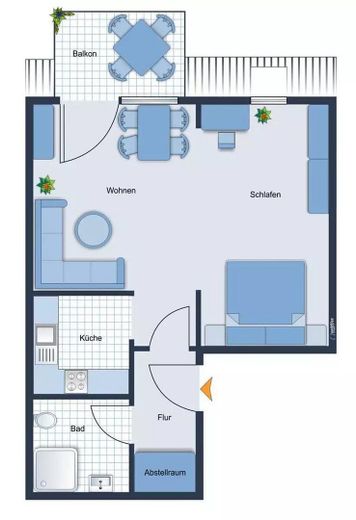 gemütliche 1-Zimmer-Wohnung in ruhiger Lage im Hassee-Vieburg – Foto 5