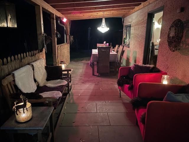 Blick auf die Terrasse