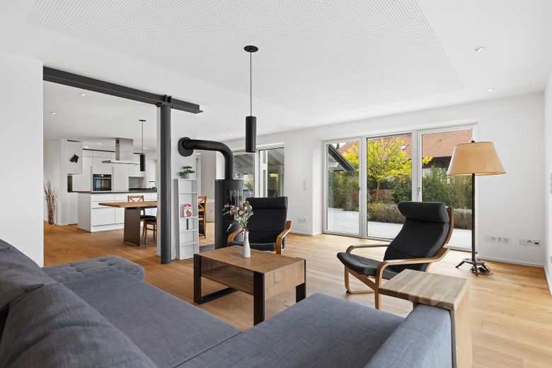 Blick auf Wohn-Essbereich