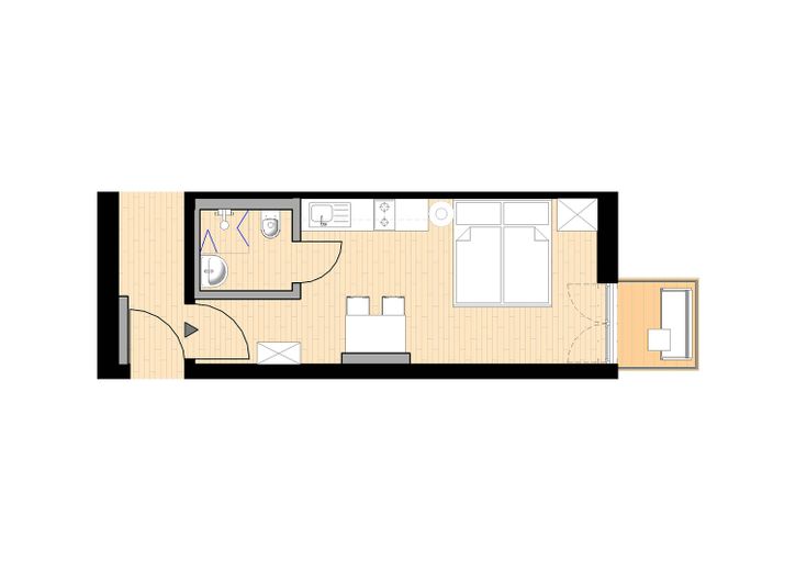 Neubau: vollmöblierte Businessapartments mit Panoramablick – 152 Apartment 1