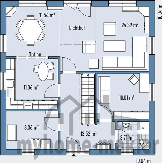 Höchstadt-Etzelskirchen familienfreundliches Einfamilienhaus inkl. Grundstück – R100-100_GRUNDRISS_EG
