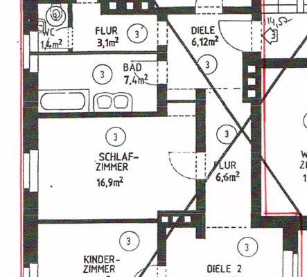 Charmante 5-Zimmer-Altbauwohnung mit Balkon