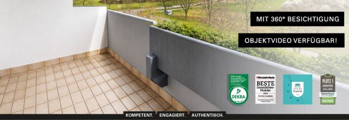 VERGEZICHT: 3-kamerappartement met onbelemmerd uitzicht, loggia, gloednieuwe keuken & parkeerplaats in de ondergrondse garage