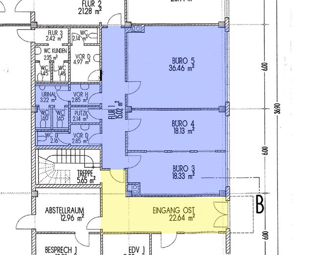 Helle Bürofläche ca. 100 m² – mit 3 Räumen und Stellplätzen – Foto 15