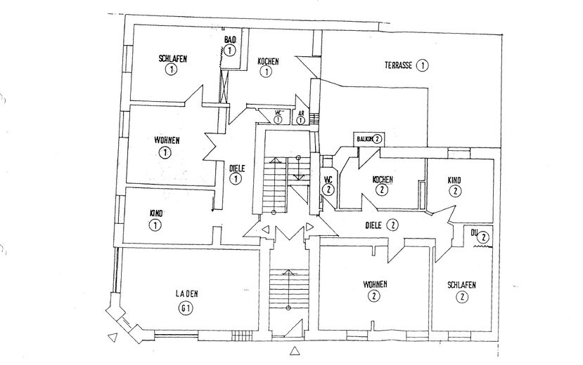 Grundriss Wohnung Nr. 1