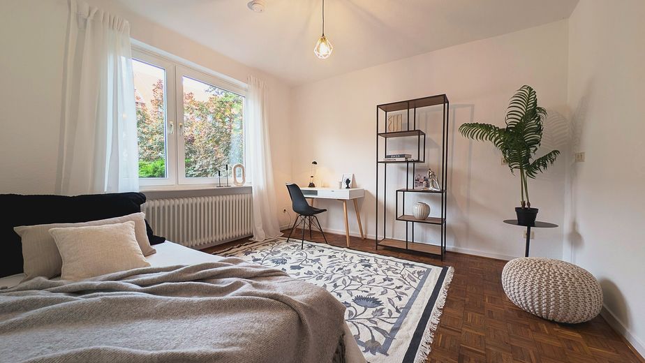 Quand le calme rencontre la proximité - Maison individuelle avec jardin à Neu Hagen - sans commission – Schlafzimmer im Erdgeschoss