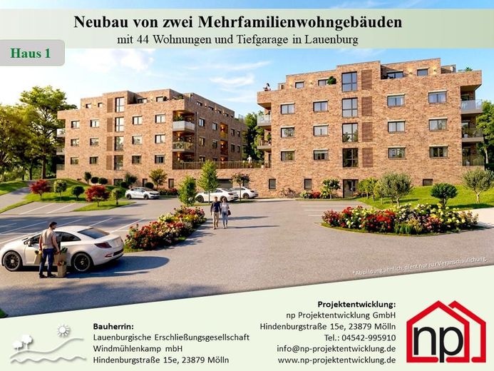2 Zimmer 1. OG Neubau-Eigentumswohnung 1.11 – Bauherr & Projektentwickler