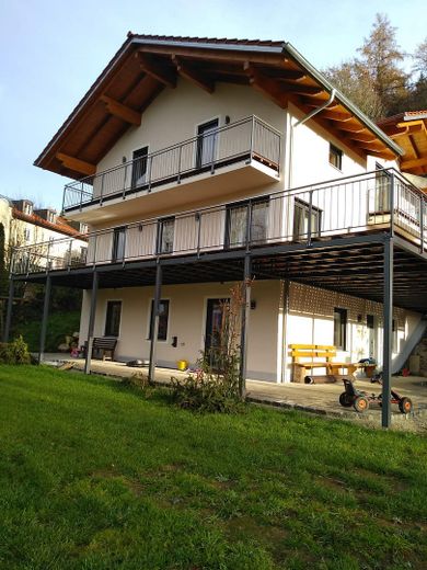 Süd- und Westansicht, Garten