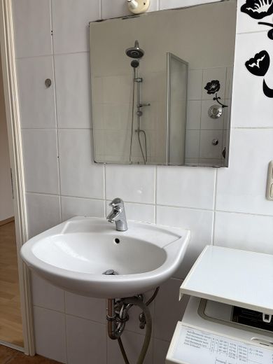 Duschbad Waschbecken und WM