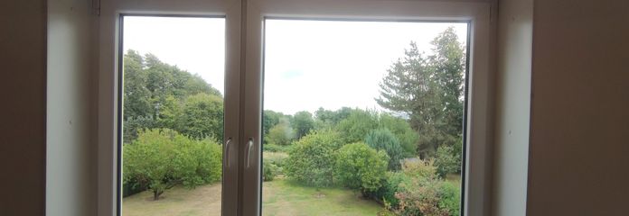 Blick vom Wohnzimmer