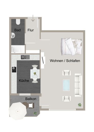 Wohnungsgrundriss