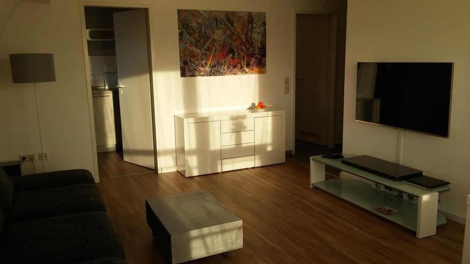 Wohnzimmer bei Abendsonne