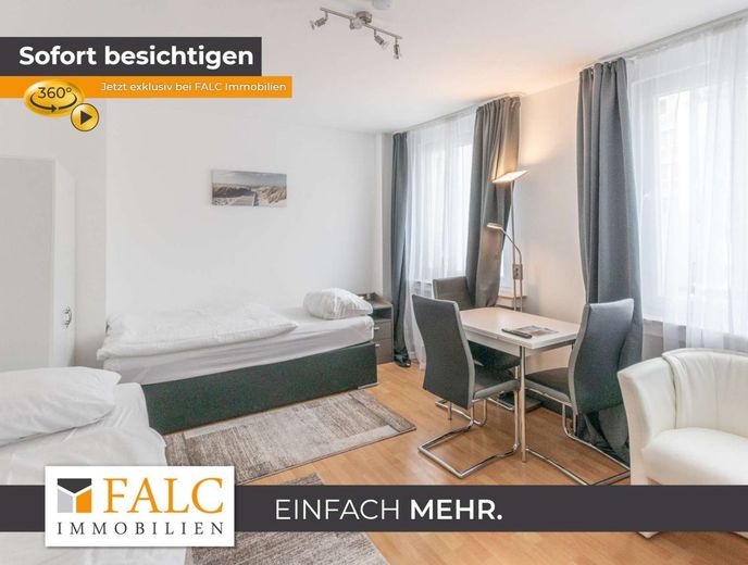 Business-Apartment mit Umsatzsteuerausweis / Kurzzeitvermietung – Wohn + Schlafraum
