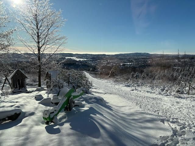 Blick auf die Rodelbahn