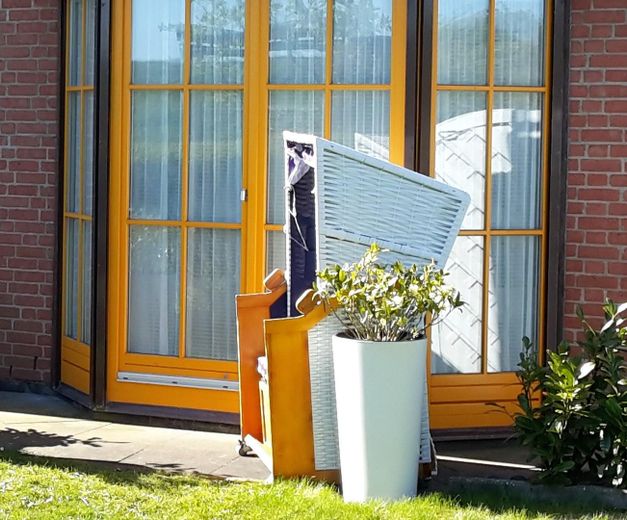 Frühstück im Strandkorb