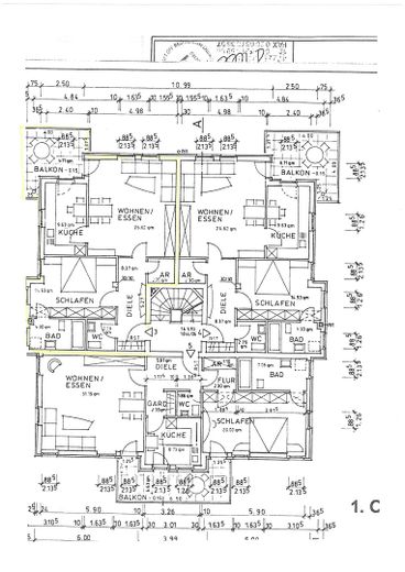 Apartamento en propiedad en Potsdam, Am Neuen Garten – Grundriss 1.OG