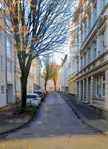 Apartment mit Aussicht chic möbliert 35qm Elberfeld Nähe Rathaus, St. Josef, Bayer + Nordbahntrasse – Jugend Altbau re.gelber Sockel