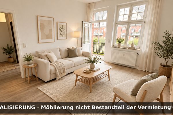 Wonen met geschiedenis & uitzicht op groen – gemoderniseerd 2-kamerappartement met balkon en uitzicht op de klokkentoren