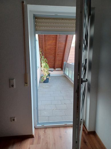 Balkon vom Schlafzimmer aus
