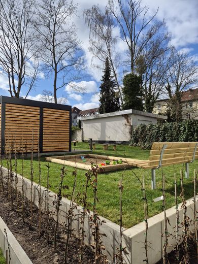 Bln-Lichterf., seniorengerecht, 1-Zi-Neubau 25, 42,7  m²  A+: 8,8 kWh/m2a, priv. Garten, Markenküche – Foto 13