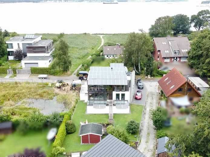 Luftbild mit Förde
