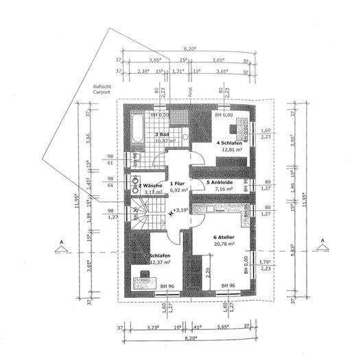 Grundriss Obergeschoss