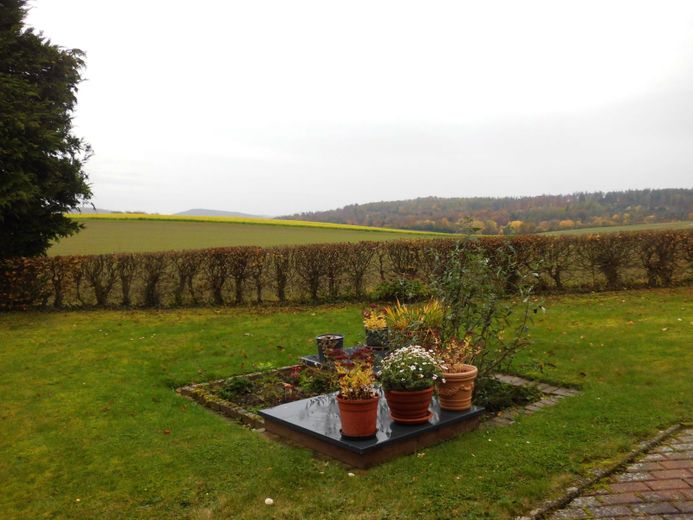 Schauenburg, Bungalow + ELW – Blick in den Garten