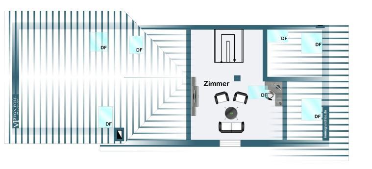 Großzügige Maisonette-Wohnung im Niedrigenergiehaus mit Blick ins Grüne – Grundriss Maisonette-Wohnung