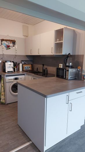 Helle Wohnung mit Balkon direkt am Deich - 2,5 Zimmer, 61qm – Küche