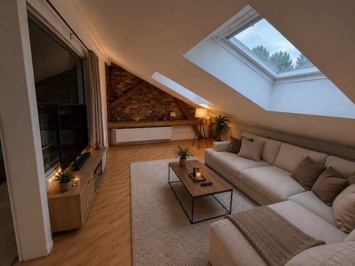 العمل والسكن في شقة تصميمية علوية تحت سقف واحد – Möglicher Umbau 3.OG Wohnung