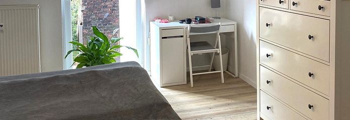 Schönes Appartment mit EBK und Garten in E-Steele Nord – Schlafzimmer